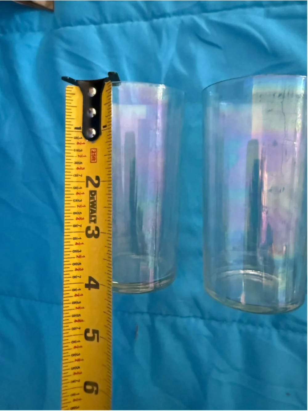 Unbranded Iridescent carnival Glass Drinkware Set, One Size, Clear